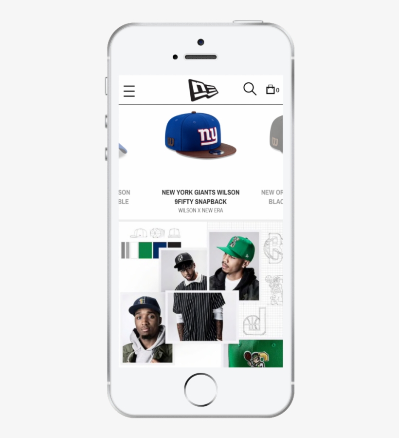 New Era Launches Mobile Version Of Ecommerce Site - New Era, transparent png #9297864