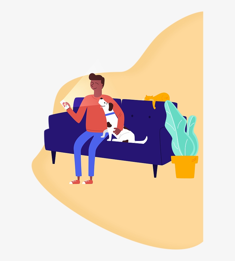 Pet Parent - Sitting, transparent png #9298334