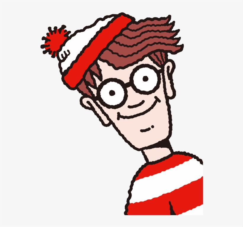 Wally - Where's Waldo Face, transparent png #9298678