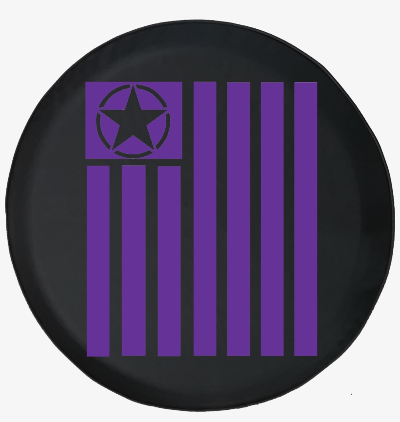 Jeep Wrangler Tire Cover With Tactical Military Star - Circle, transparent png #9298787