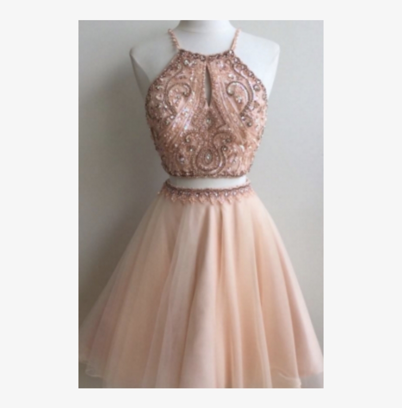 A Line Homecoming Dresses, Champagne Prom Dresses, - Homecoming Champagne Prom Dresses, transparent png #9299094