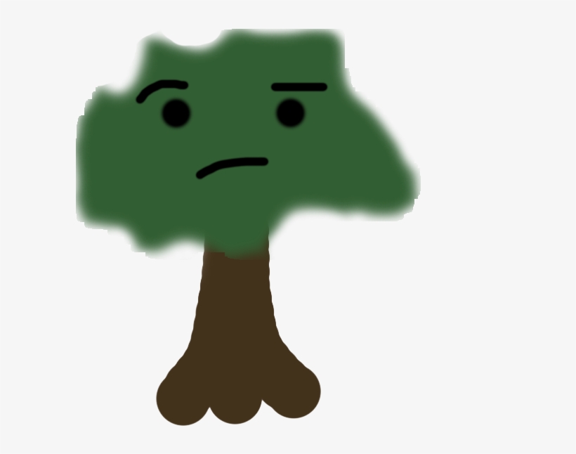 Confusedtree - Thumb - - Cartoon, transparent png #9299222