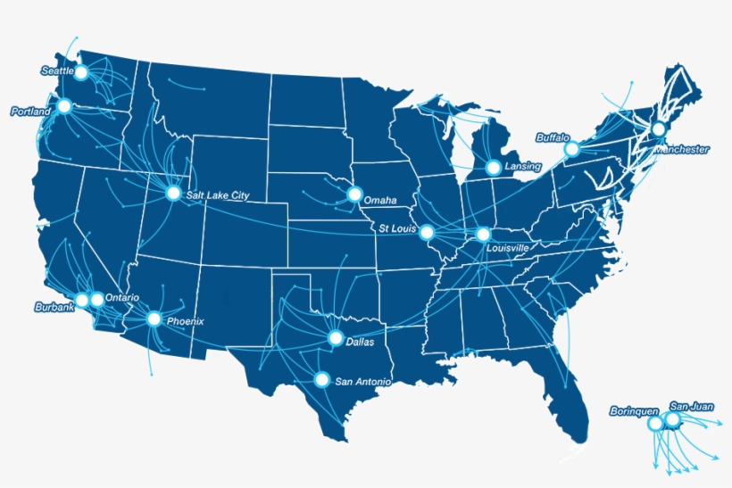 We Deliver, Plain And Simple - Red Blue States Trump Clinton, transparent png #9299352