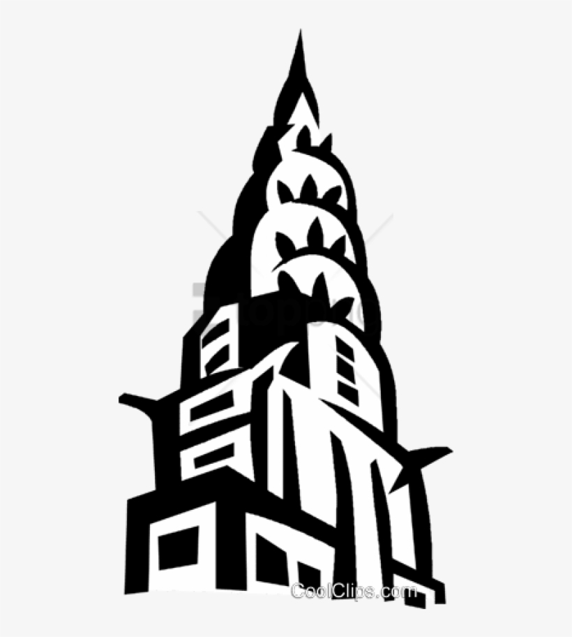 Download Chrysler Building New York Vector Png Images - Chrysler Building Drawing Vector, transparent png #9299542