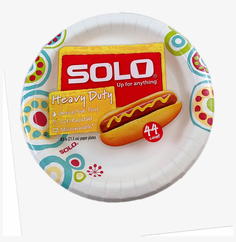 Solo Heavy Duty Paper Plates, 44 Count, 44 Ct - Chicago-style Hot Dog, transparent png #9299881
