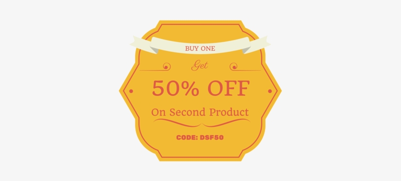 Buy One And Get A 50% Discount On The Second Product - Sugestões De Palavras E Expressões Para Uso, transparent png #930063