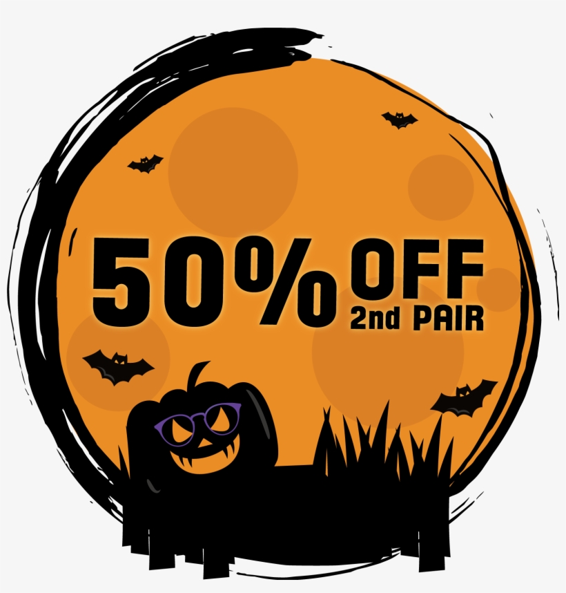 50% Off 2nd Pair - Halloween, transparent png #930105