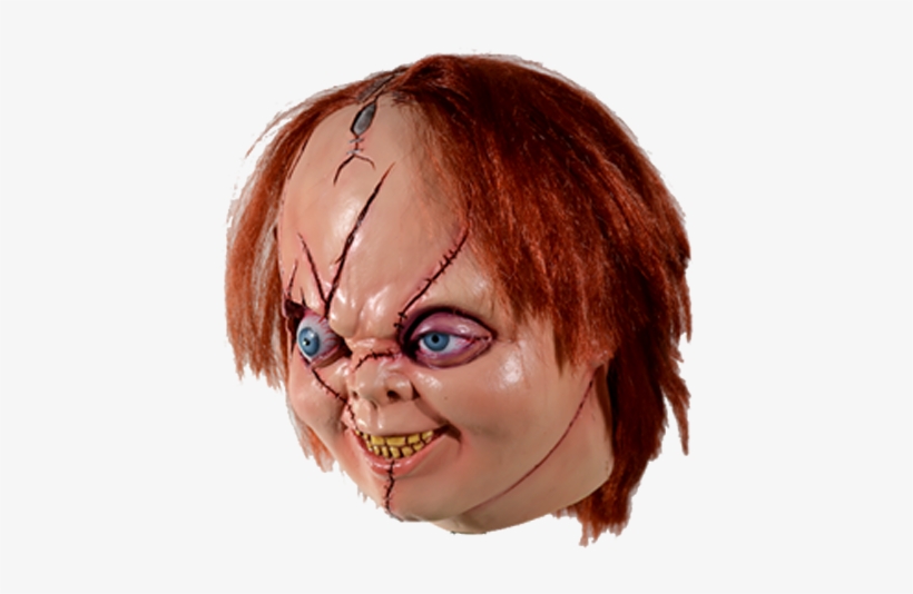 Chucky Latex Maske Mit Kunsthaar Version 2 Chucky - Adult's Bride Of Chucky Mask, transparent png #930223