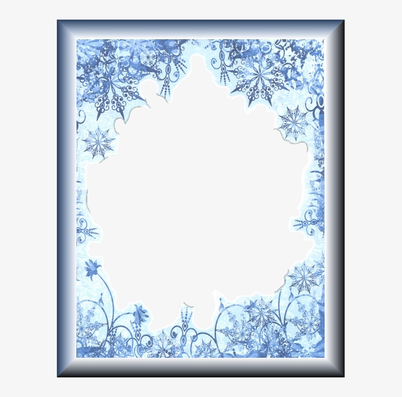 Source - Www - Sweetshimas - Com - Report - Snow Border - Picture Frame, transparent png #930368