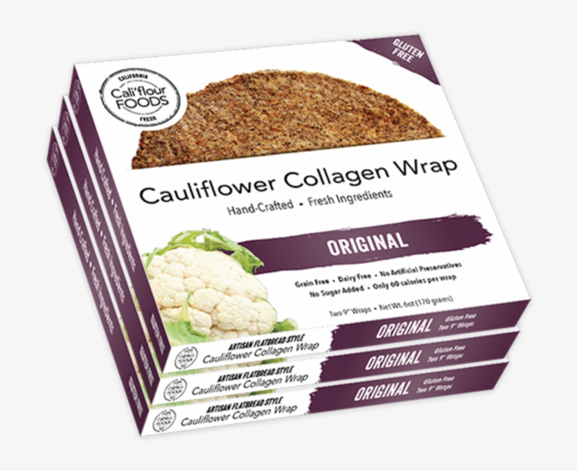 Original Collagen Wrap From Cali'flour Foods Use Promotional, transparent png #930369