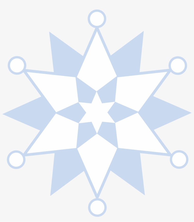 Winter Snowflake Pattern - Sun And Moon On Nepal's Flag, transparent png #930831