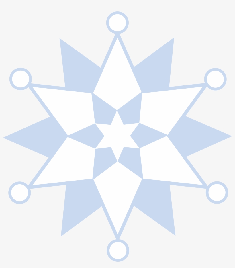 Winter Snowflake Pattern - Sun And Moon On Nepal's Flag, transparent png #930831