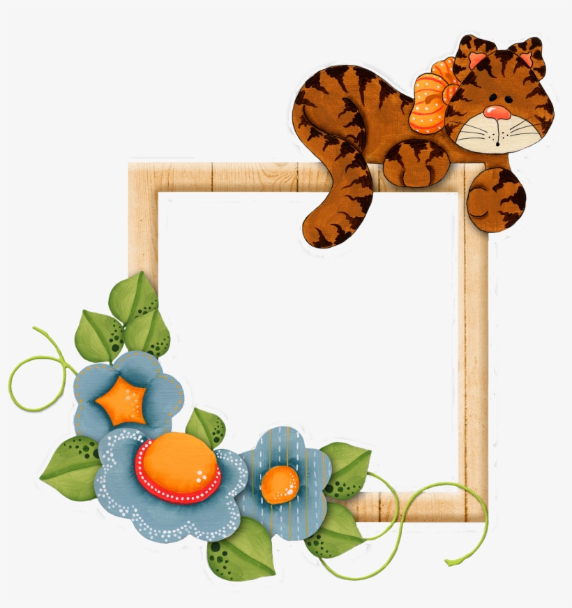 Frames E Molduras De Gatinho - Marcos Con Gatito, transparent png #931208