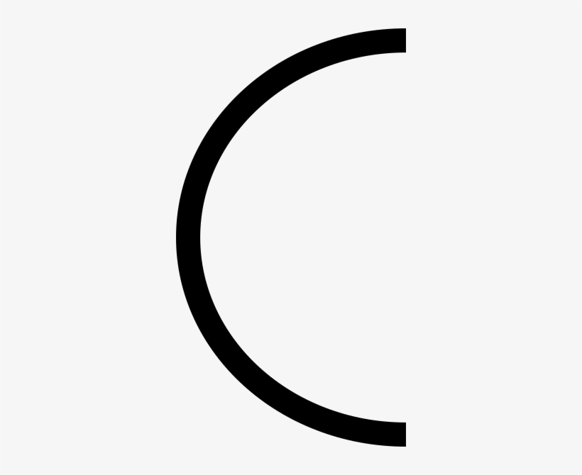 Half Circle Outline SVG