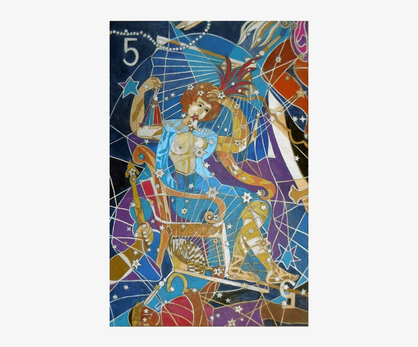 Five Stars Of The Night Queen - Painting, transparent png #932253