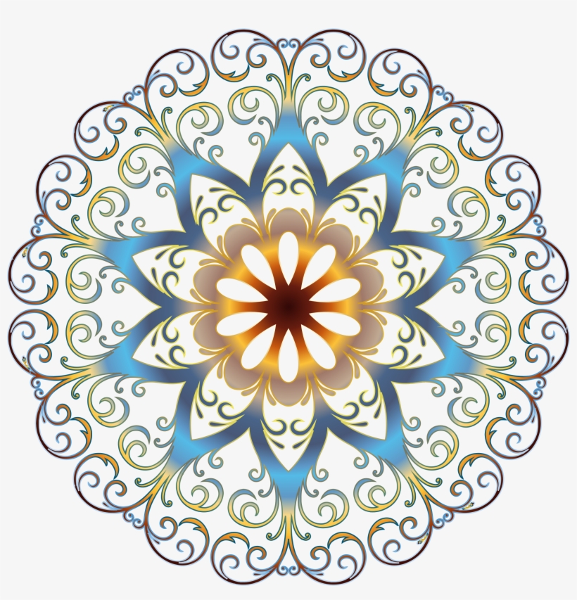 Prismatic Flourish Snowflake 2 No Background Vector, transparent png #932306