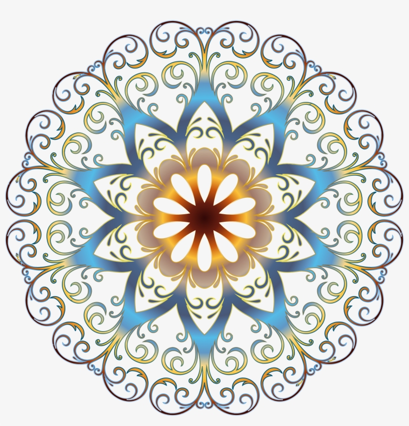 Prismatic Flourish Snowflake 2 No Background Vector, transparent png #932306