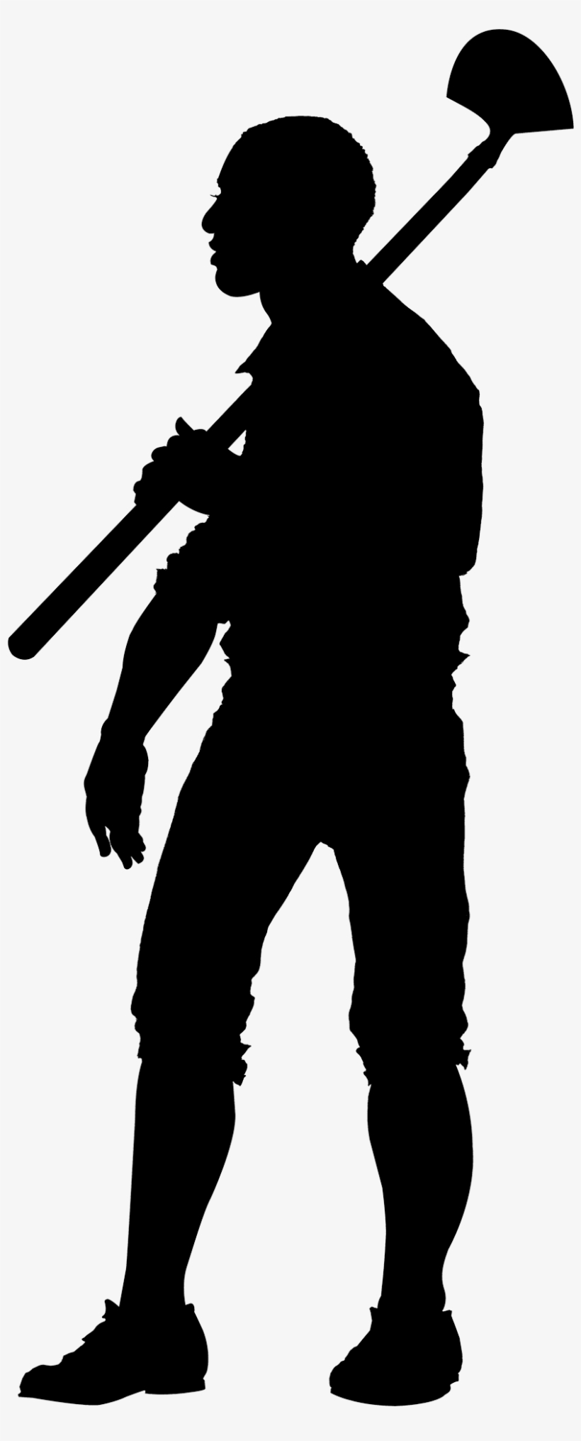 Davy Gray - Standing Farmer Silhouette Png, transparent png #932501
