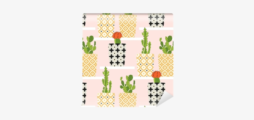 Cute Cactus Flowers In Ornamental Pots - Lubersac, transparent png #932714