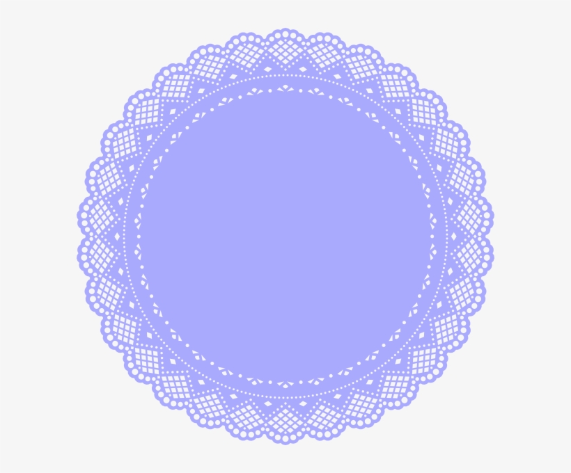 Lilac Doily Clip Art At Clker - Doily, transparent png #932833