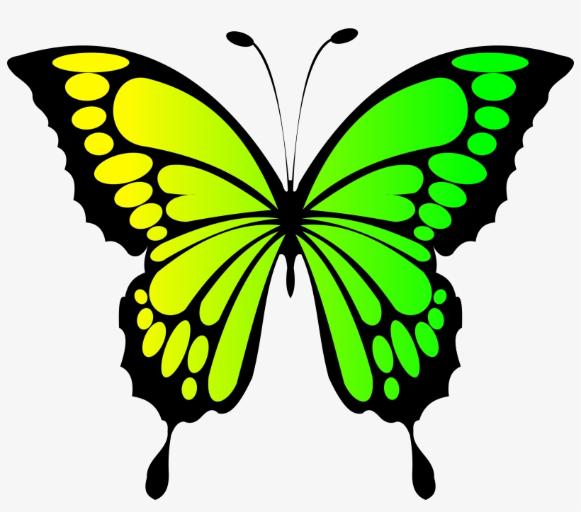 This Free Icons Png Design Of Butterfly Yellow Green, transparent png #933120