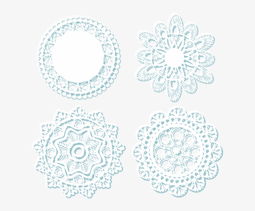 Lace Doily White Pattern - Tablecloth, transparent png #933167