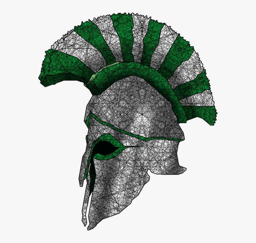 Click And Drag To Re-position The Image, If Desired - Spartan Helmet V-neck Tees, transparent png #933332