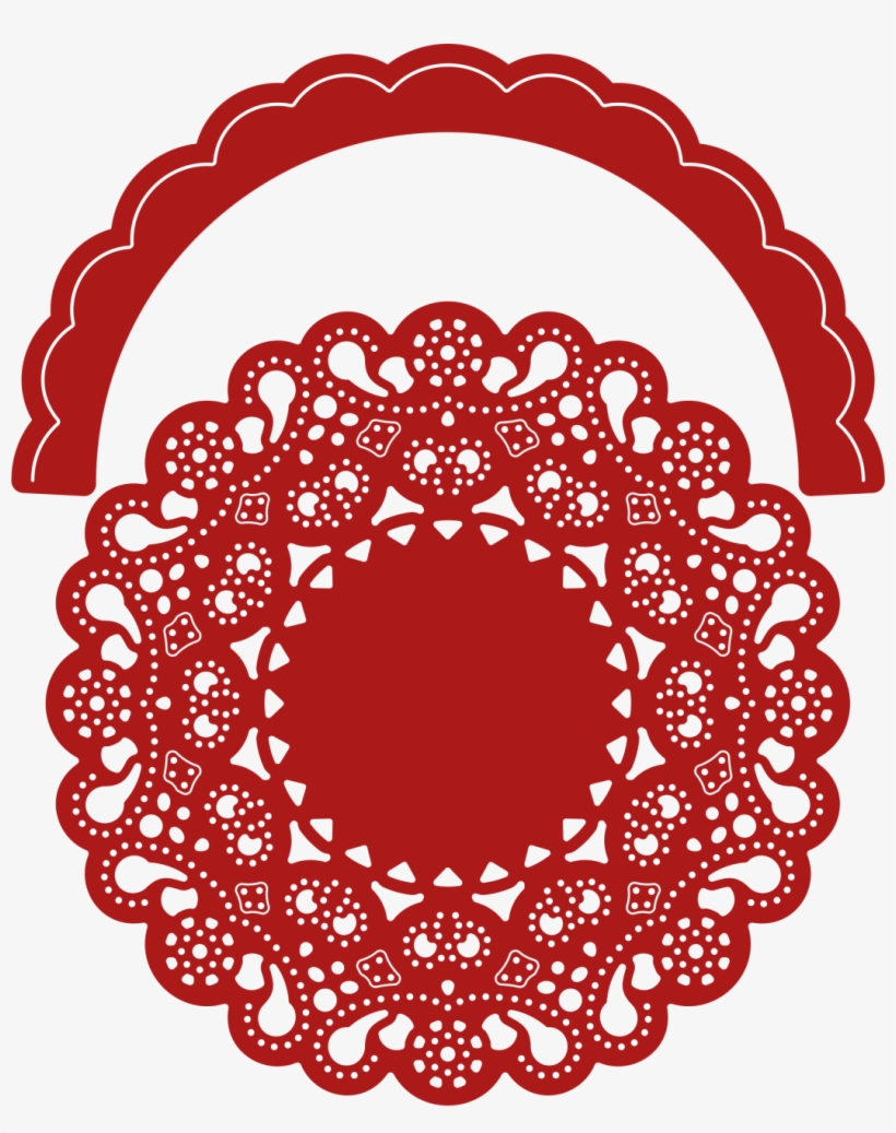Priscilla Doily W/angel Wing - Cheery Lynn Designs - Priscilla Doily W/ Angel Wing, transparent png #933661