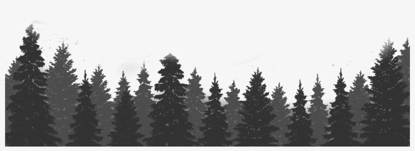 Trees - Forest Trees Black Png, transparent png #933967