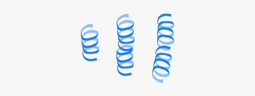 Streamers Blue - Blue Streamers Transparent Background, transparent png #934418