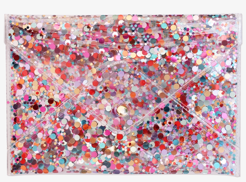 Packed Party Confetti Clutch - Confetti, transparent png #934777