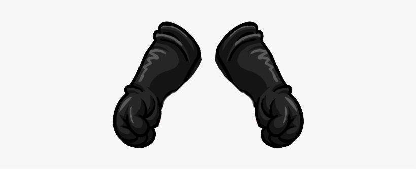 Agent Top Secret Gloves Icon - Club Penguin Black Gloves, transparent png #934840