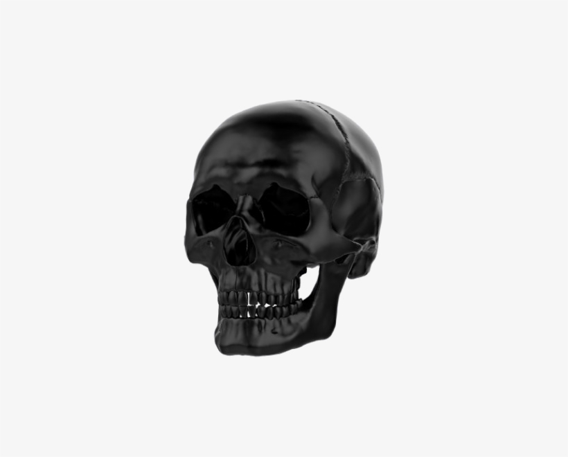 Black Skull Transparent Image - Portable Network Graphics, transparent png #935094