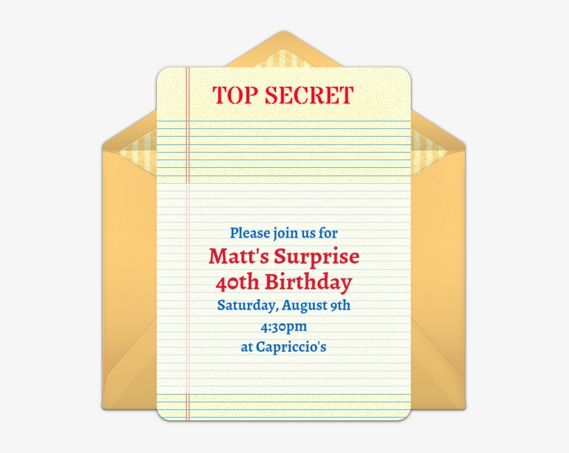 Top Secret Online Invitation - Happy Birthday Bro, transparent png #935424