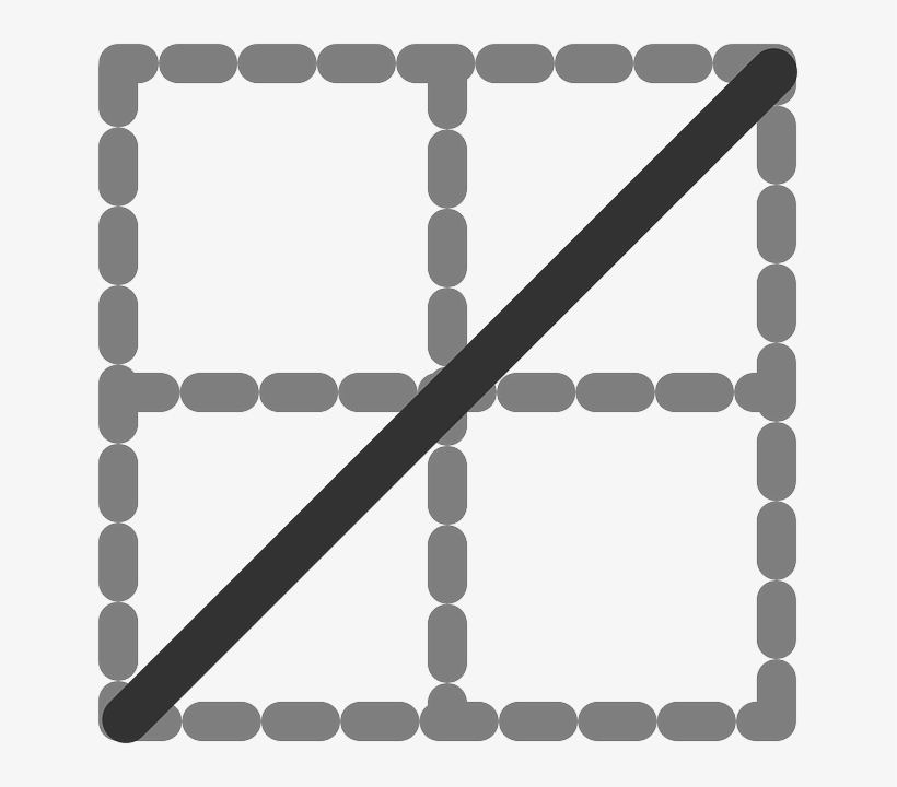Flat, Square, Border, Grey, Diagonal, Dotted, Icon, - Diagonal Clipart, transparent png #935482