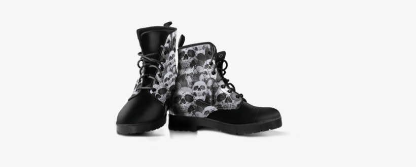 Skull Obsession Skulls Black Boots Skull Obsession - We Re All Mad Here Boots, transparent png #935662