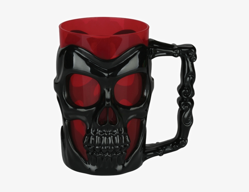 Black Skull Mug - Seasons Black Skull Mug, transparent png #935663