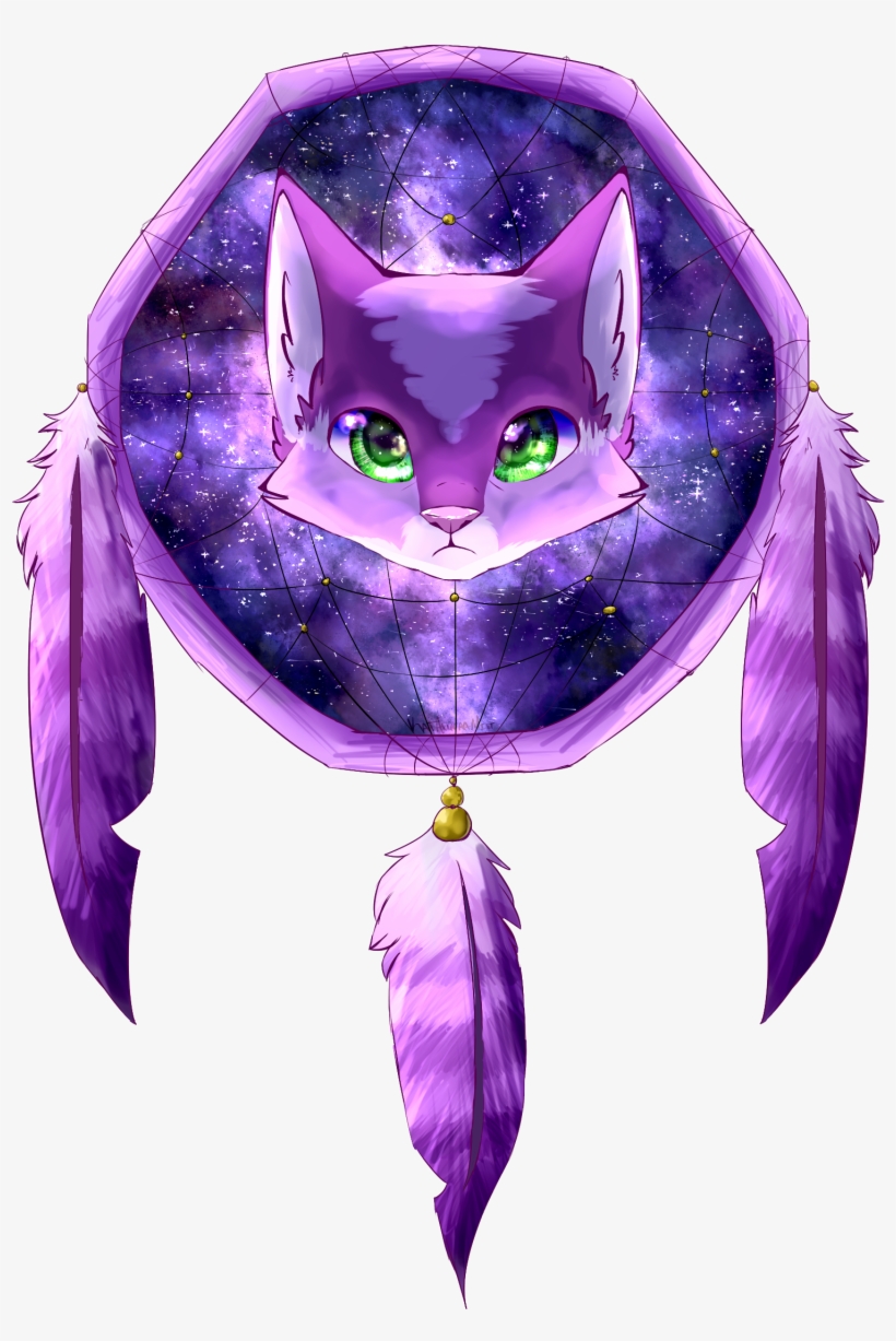 Aurora's Dream Catcher - Dream Catcher Cat Art, transparent png #935767