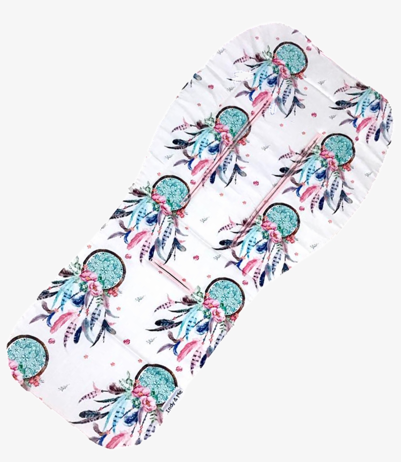 Floral Dream Catcher - Cats Fabric - 42"x72" Dream Big Quote - Pink &, transparent png #936305