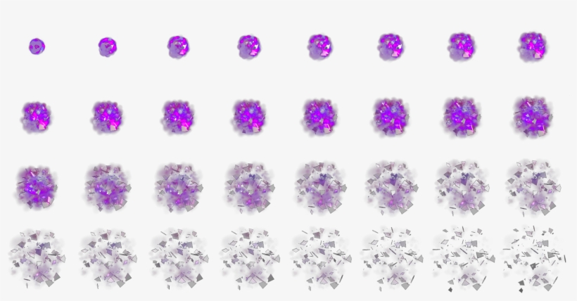 Explosionfull - Purple Explosion Sprite Sheet, transparent png #936418