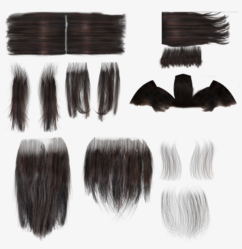 Hair Texture Png Png Transparent Library Long Hair Alpha Texture