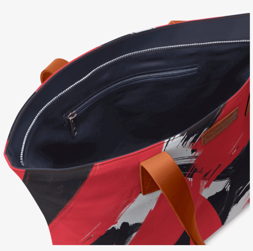 Dailyobjects Abstract Black Red Brush Strokes Pattern - Messenger Bag, transparent png #936859