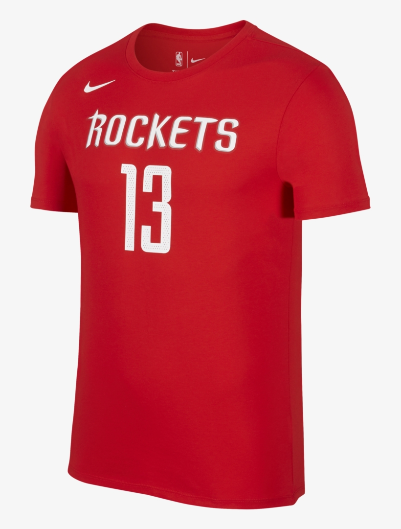 Men's Houston Rockets Nike James Harden Icon Name & - Houston Rockets Jersey, transparent png #937077