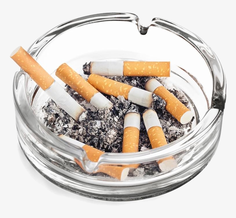 Cigarettes Transparent Ashtray Png Jpg Black And White - Cigarette Ashtray Png, transparent png #937215