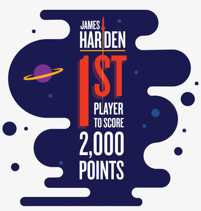 James Harden Is The First Player To Both Score And - Basketball, transparent png #937239