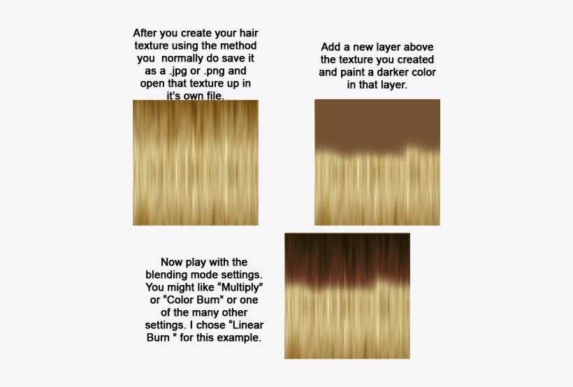 A Darker Color Than The Texture And Set It To Overlay - Blond, transparent png #937316