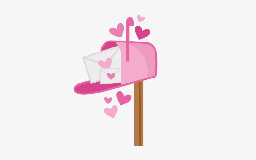 Pink Mailbox Png - Valentine Mailbox Clipart, transparent png #937511