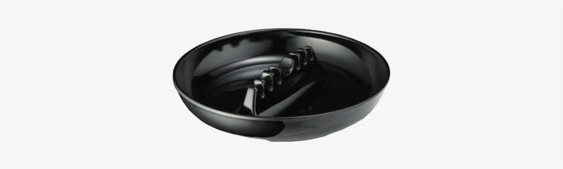 Tablecraft 341b-1 Black Plastic Ash Tray - Homeaide Restaurant Style Large Round Melamine Cigarette, transparent png #937700