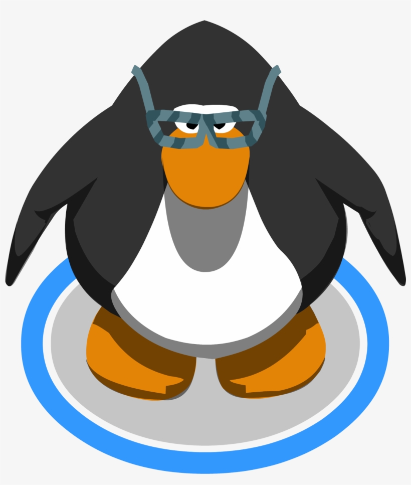 Hipster Glasses In-game - Club Penguin Penguin Sprite, transparent png #938209