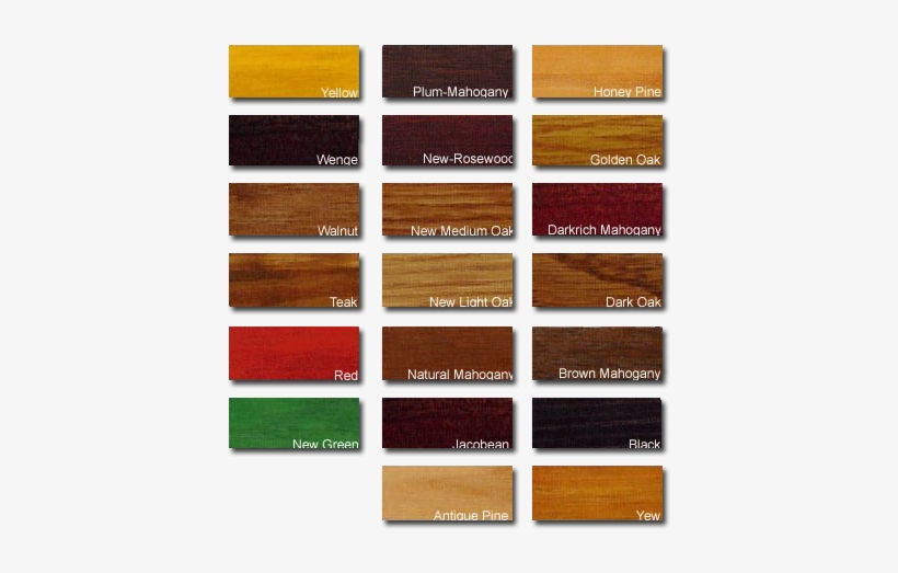 Wood Paint Colours Chart